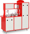 vidaXL Kinderspeelkeuken 84x31x89 cm MDF rood