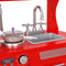 vidaXL Kinderspeelkeuken 84x31x89 cm MDF rood