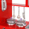 vidaXL Kinderspeelkeuken 84x31x89 cm MDF rood