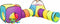vidaXL Kinderspeeltent 190x264x90 cm meerkleurig