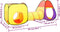 vidaXL Kinderspeeltent 255x80x100 cm meerkleurig
