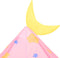 vidaXL Kinderspeeltent 301x120x128 cm roze