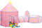 vidaXL Kinderspeeltent 301x120x128 cm roze