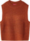 vidaXL-Kinderspencer-gebreid-116-cognackleurig