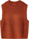 vidaXL-Kinderspencer-gebreid-128-cognackleurig