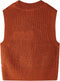 vidaXL-Kinderspencer-gebreid-128-cognackleurig