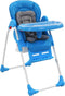 vidaXL - Kinderstoel - hoog - blauw - en - grijs