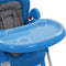 vidaXL - Kinderstoel - hoog - blauw - en - grijs