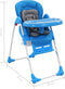 vidaXL - Kinderstoel - hoog - blauw - en - grijs
