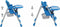 vidaXL - Kinderstoel - hoog - blauw - en - grijs