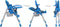 vidaXL - Kinderstoel - hoog - blauw - en - grijs