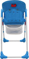 vidaXL - Kinderstoel - hoog - blauw - en - grijs