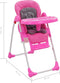 vidaXL - Kinderstoel - hoog - roze - en - grijs