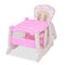 vidaXL - Kinderstoel - met - blad - 3-in-1 - verstelbaar - roze