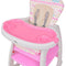 vidaXL - Kinderstoel - met - blad - 3-in-1 - verstelbaar - roze