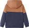 vidaXL-Kindersweater-met-capuchon-halve-rits-92-antraciet--en-cognackleurig