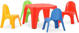 vidaXL Kindertafel en stoelenset PP