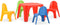 vidaXL Kindertafel en stoelenset PP