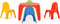 vidaXL Kindertafel en stoelenset PP