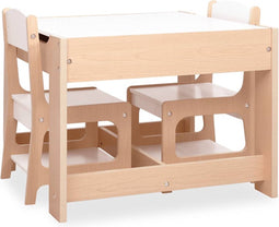 vidaXL Kindertafel met 2 stoelen MDF