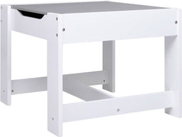 vidaXL Kindertafel met 2 stoelen MDF wit