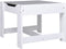 vidaXL Kindertafel met 2 stoelen MDF wit