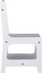 vidaXL Kindertafel met 2 stoelen MDF wit