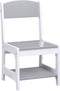 vidaXL Kindertafel met 2 stoelen MDF wit