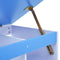 vidaXL - Kindertekentafel/-bureau - kantelbaar - blauw - en - wit