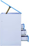 vidaXL - Kindertekentafel/-bureau - kantelbaar - blauw - en - wit