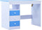 vidaXL - Kindertekentafel/-bureau - kantelbaar - blauw - en - wit
