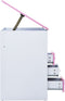 vidaXL - Kindertekentafel/-bureau - kantelbaar - roze - en - wit