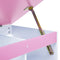 vidaXL - Kindertekentafel/-bureau - kantelbaar - roze - en - wit
