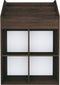 vidaXL - Kindertijdschriftenrek - 71x30x114 - cm - bewerkt - hout - gerookt - eiken