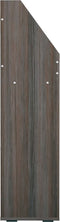 vidaXL - Kindertijdschriftenrek - 71x30x114 - cm - bewerkt - hout - grijs - en - eiken