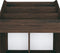 vidaXL - Kindertijdschriftenrek - 71x30x114 - cm - bewerkt - hout - gerookt - eiken