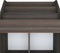 vidaXL - Kindertijdschriftenrek - 71x30x114 - cm - bewerkt - hout - grijs - en - eiken