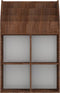 vidaXL - Kindertijdschriftenrek - 71x30x114 - cm - bewerkt - hout - bruineiken