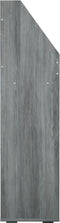 vidaXL - Kindertijdschriftenrek - 71x30x114 - cm - bewerkt - hout - betongrijs