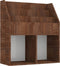 vidaXL - Kindertijdschriftenrek - 71x30x78,5 - cm - bewerkt - hout - bruineiken