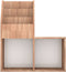 vidaXL - Kindertijdschriftenrek - 71x30x78,5 - cm - bewerkt - hout - sonoma - eiken