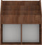 vidaXL - Kindertijdschriftenrek - 71x30x78,5 - cm - bewerkt - hout - bruineiken