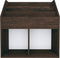 vidaXL - Kindertijdschriftenrek - 71x30x78,5 - cm - bewerkt - hout - gerookt - eiken