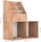 vidaXL - Kindertijdschriftenrek - 71x30x78,5 - cm - bewerkt - hout - sonoma - eiken