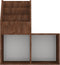 vidaXL - Kindertijdschriftenrek - 71x30x78,5 - cm - bewerkt - hout - bruineiken