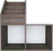 vidaXL - Kindertijdschriftenrek - 71x30x78,5 - cm - hout - grijs - en - eikenkleur
