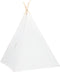 vidaXL Kindertipitent met tas 120x120x150 cm peachskin wit
