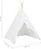 vidaXL Kindertipitent met tas 120x120x150 cm peachskin wit