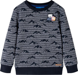vidaXL-Kindertrui-116-gemêleerd-marineblauw