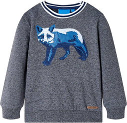 vidaXL-Kindertrui-92-gemêleerd-marineblauw